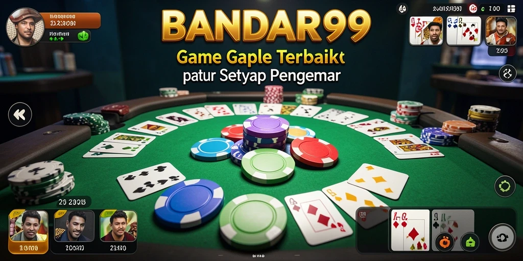 Tampilan gameplay Gaple yang seru dan menantang di BANDAR99.