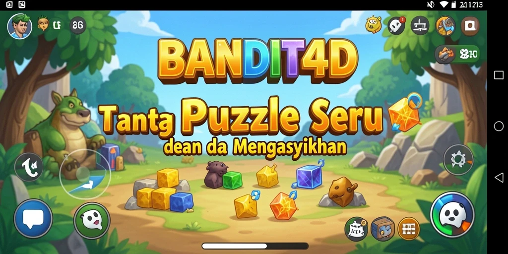 Screenshot utama BANDIT4D, menampilkan gameplay Puzzle yang seru.
