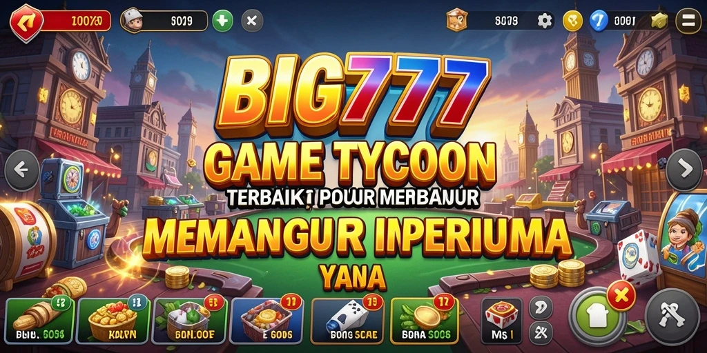 Tampilan gameplay menarik dalam dunia Tycoon yang dinamis.