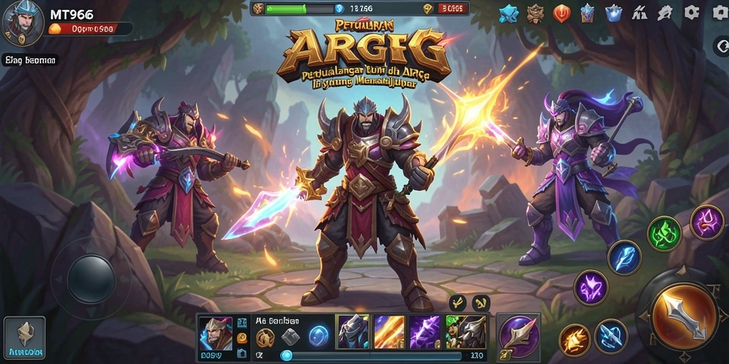Tangkapan layar utama MT966 menampilkan aksi seru dalam gameplay ARPG.