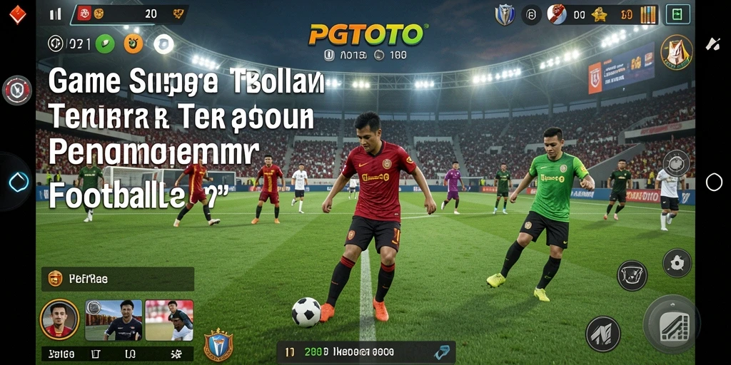 Tampilan gameplay PGTOTO yang mendebarkan dengan aksi sepak bola yang intens.