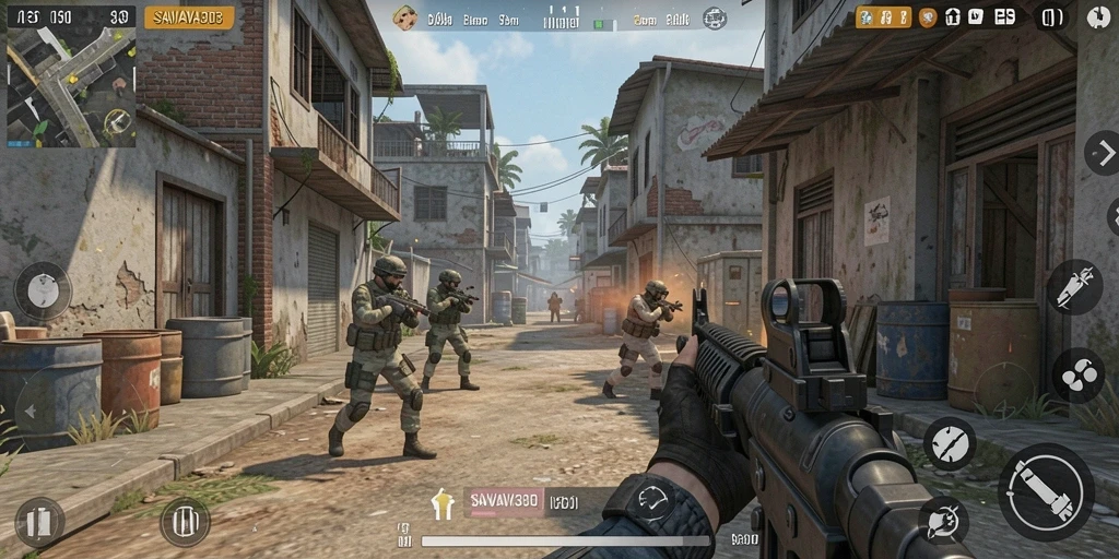 Tampilan gameplay intens di SAVAYA303 dengan aksi penuh adrenalin.